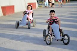 Location de karting à pédales prévention sécurité routière 